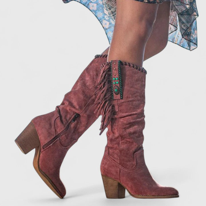Zoey | Nude Block Comfort Boots — view 4