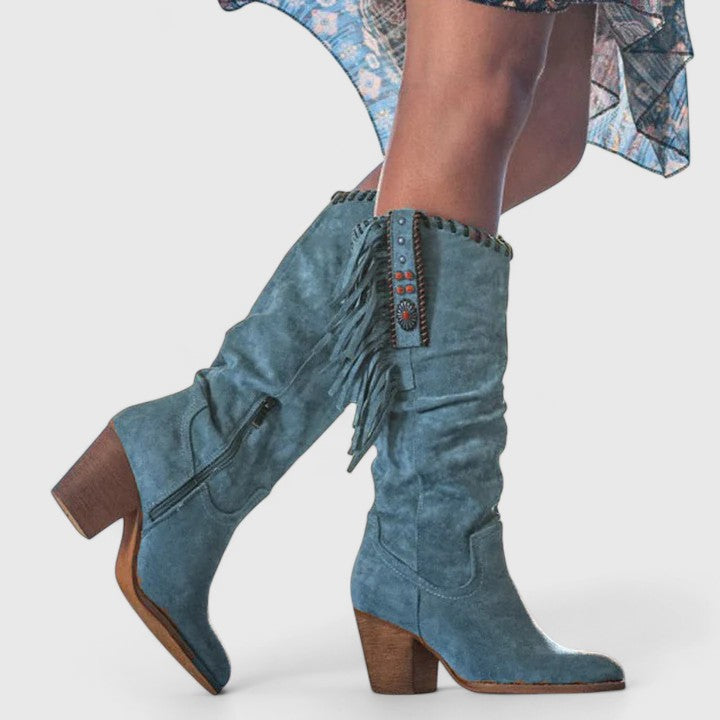 Zoey | Nude Block Comfort Boots — view 2