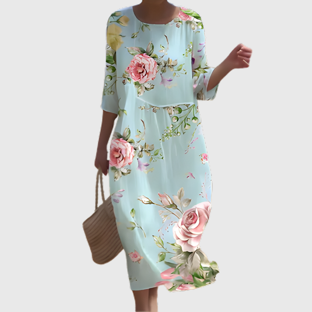 Elisa | Fließendes langes Kleid