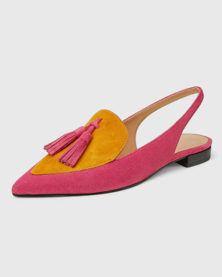 Thalina | Brown Cushioned Comfort Heels