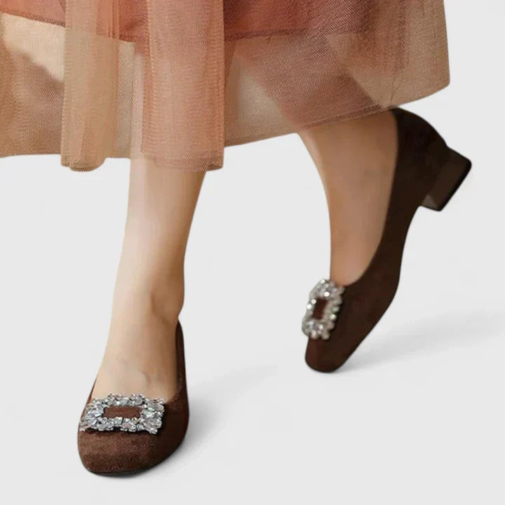 Julianyssa | Beige Cushioned Heels — view 2