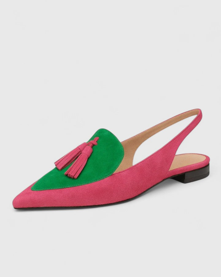 Thalina | Brown Cushioned Comfort Heels — view 3