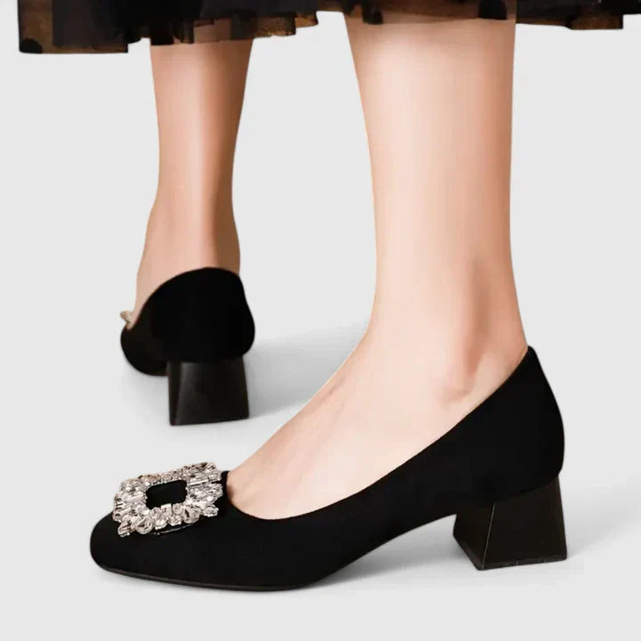 Julianyssa | Beige Cushioned Heels — view 3