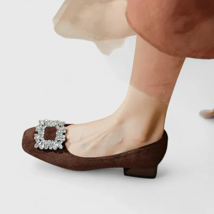 Julianyssa | Beige Cushioned Heels — view 4