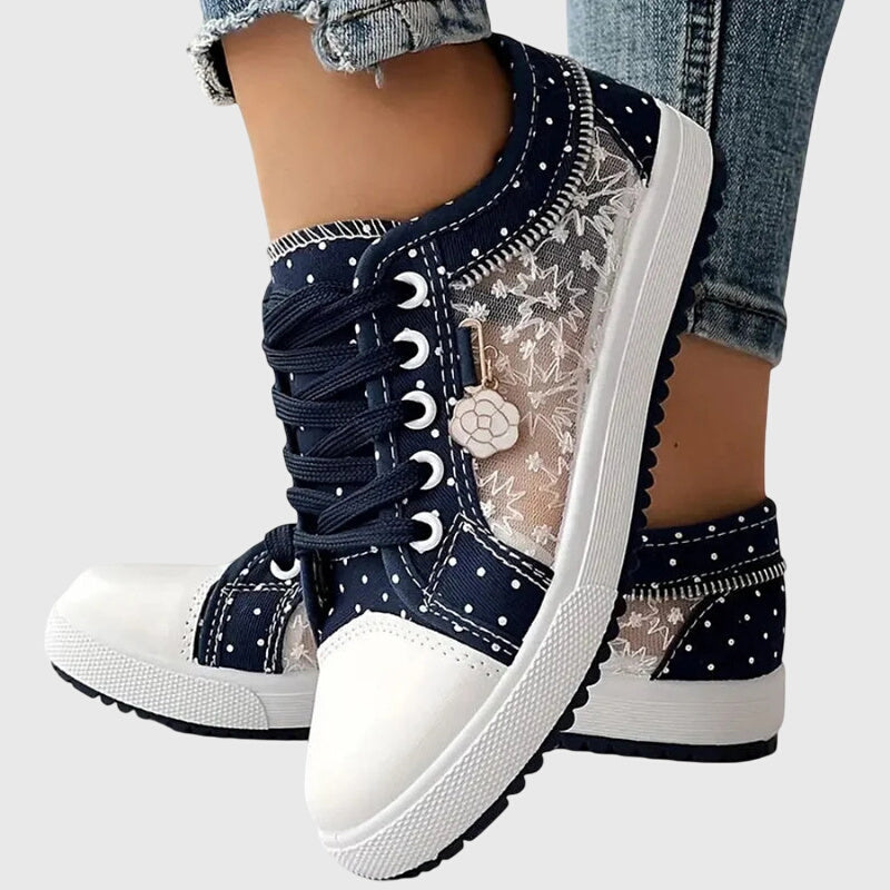 Elena | Camel Low Comfort Sneakers — view 8