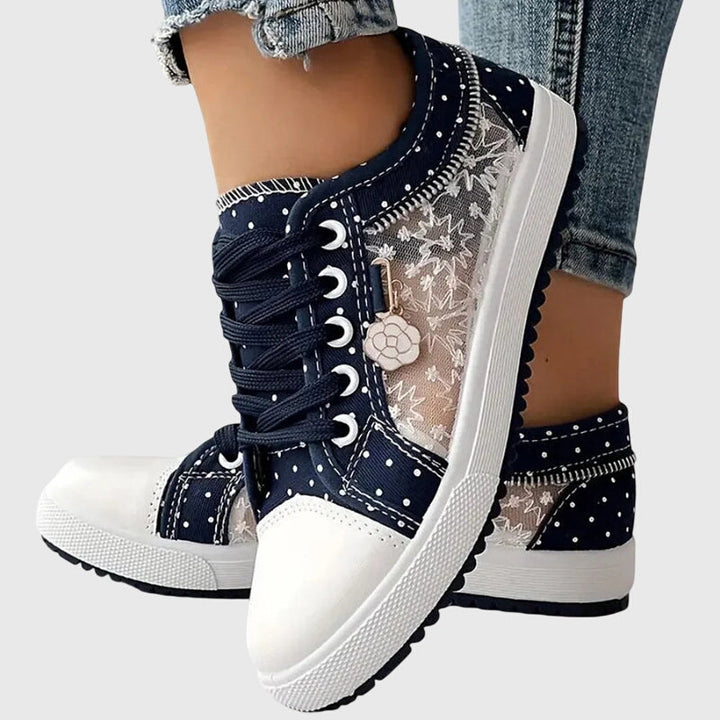 Elena | Camel Low Comfort Sneakers — view 8
