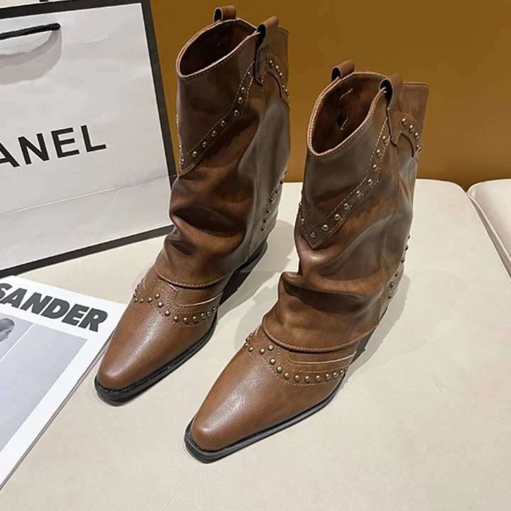 Sierra | Studded Western Boots — view 11