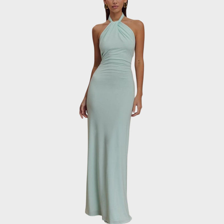 Laguna | Long Dress with Halter Neck