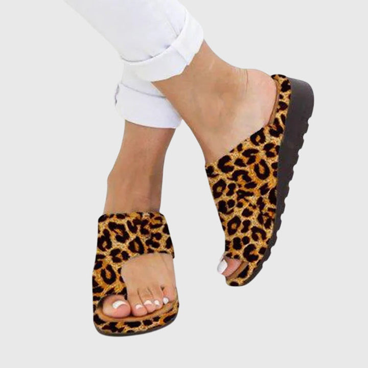 Lizzie | Black Low Wedge Comfort Sandals — view 3