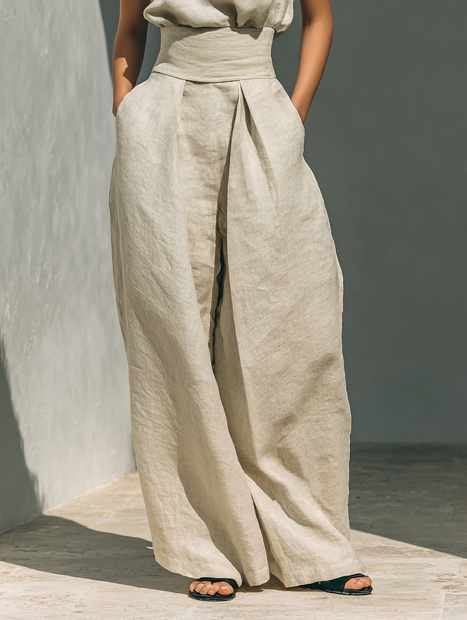 Chloe | Linen-Look Blouse Set — view 7