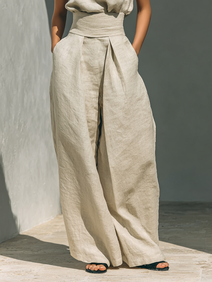 Chloe | Linen-Look Blouse Set — view 7