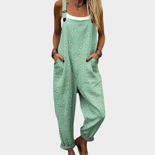 Amanda | Comfortable Printed Overalls