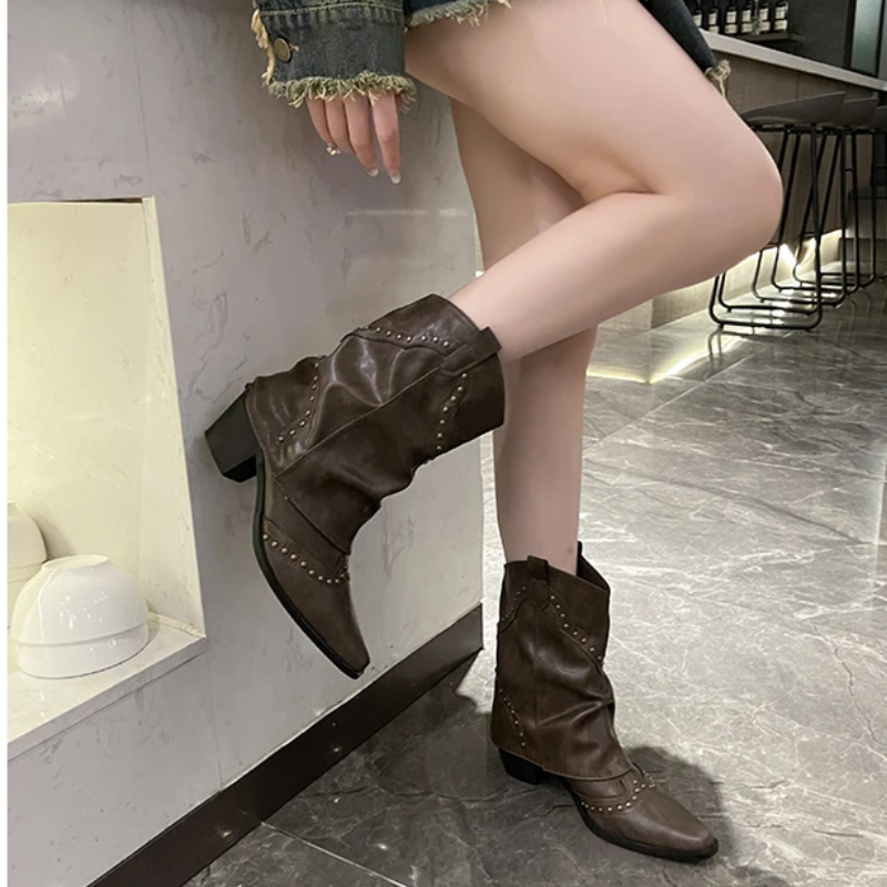 Sierra | Studded Western Boots — view 2