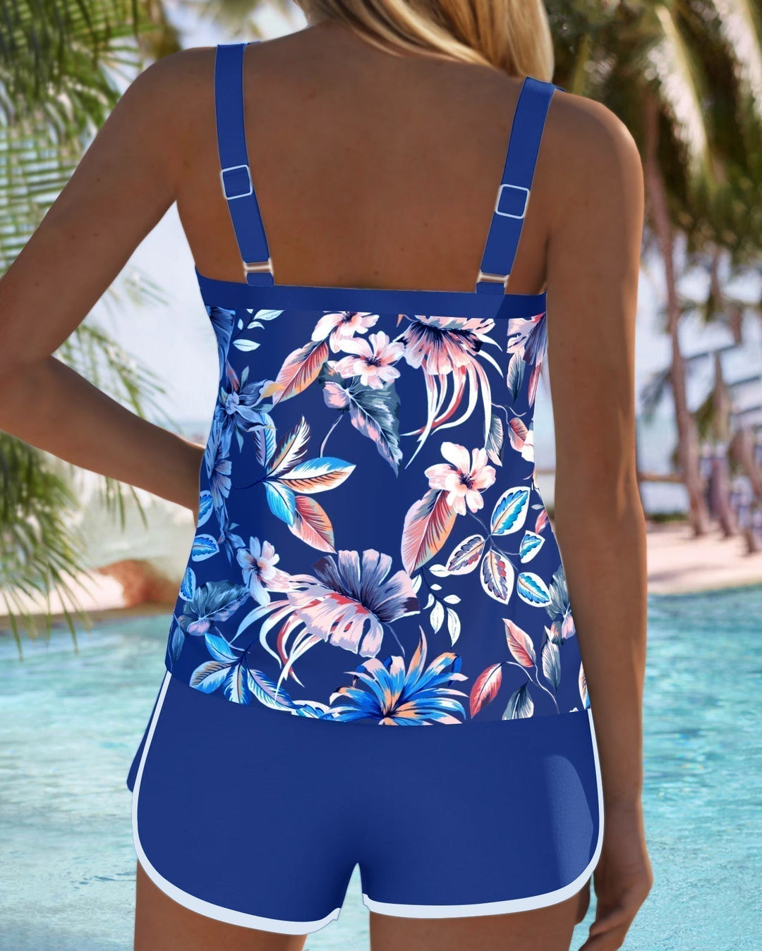 Imke | U-Neck Sleeveless Printed Tankini — view 8