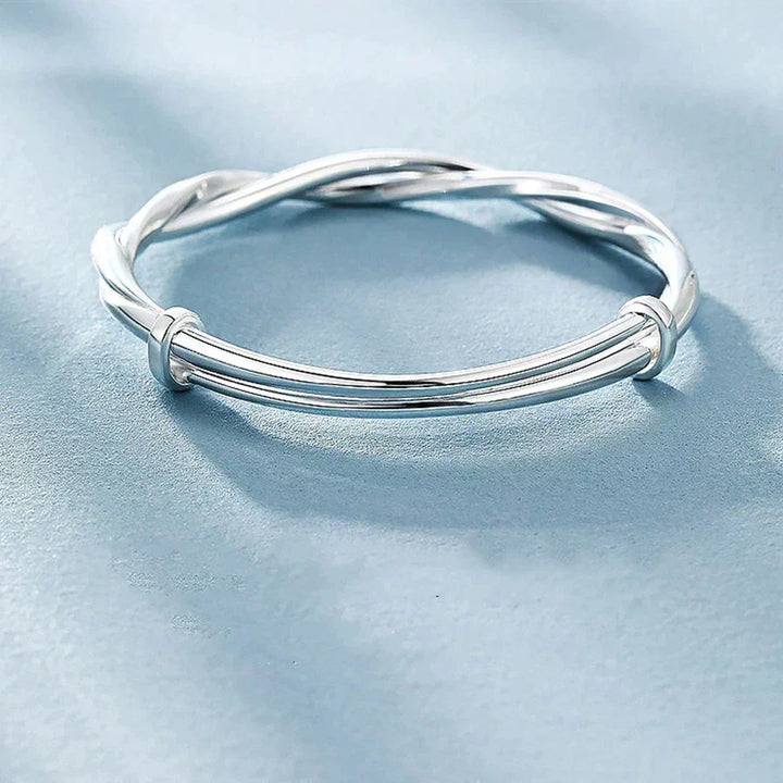 Rosalind | Braided Silver-Tone Bracelet — view 4