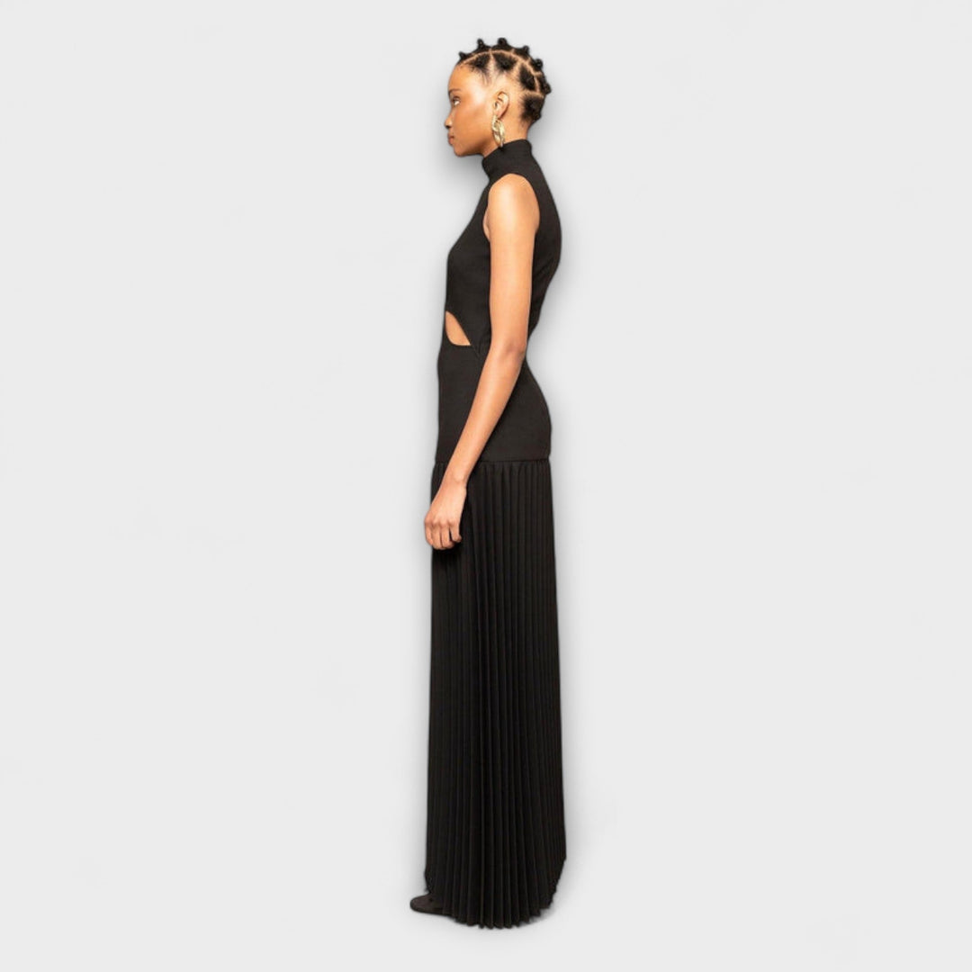Kristen | Maxi dress with pleated details and cutouts