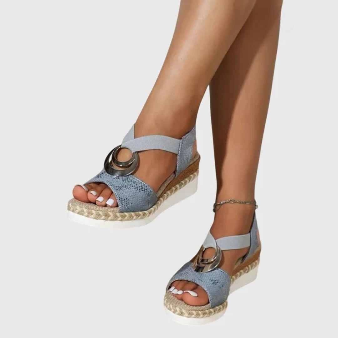 Olivia | Nude Cushioned Comfort Sandals — view 6