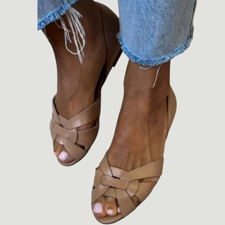 Serafina | Woven Leather Sandals