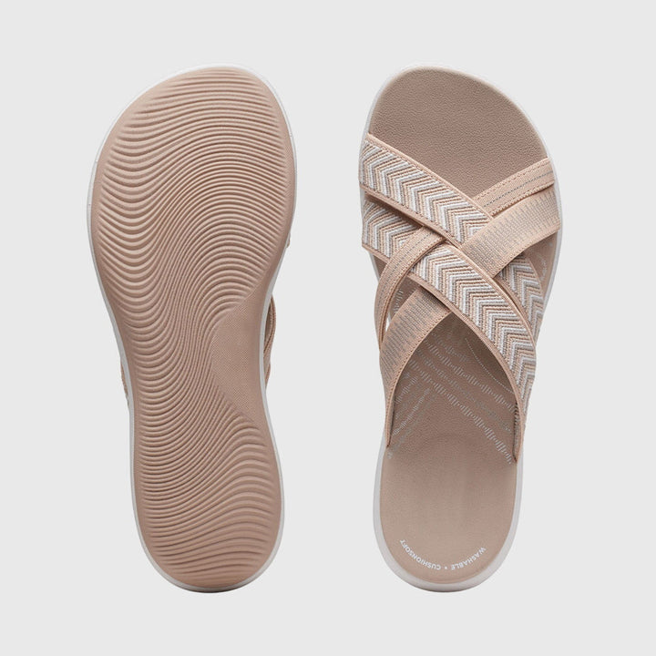 Jade | Brown Classic Comfort Sandals — view 5