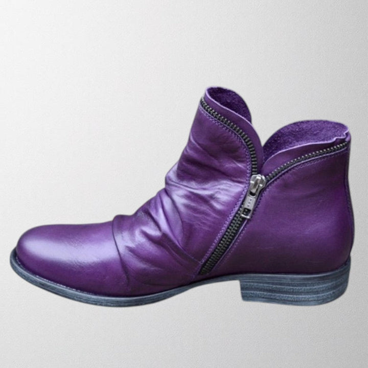 Lisa | Brown Block Boots