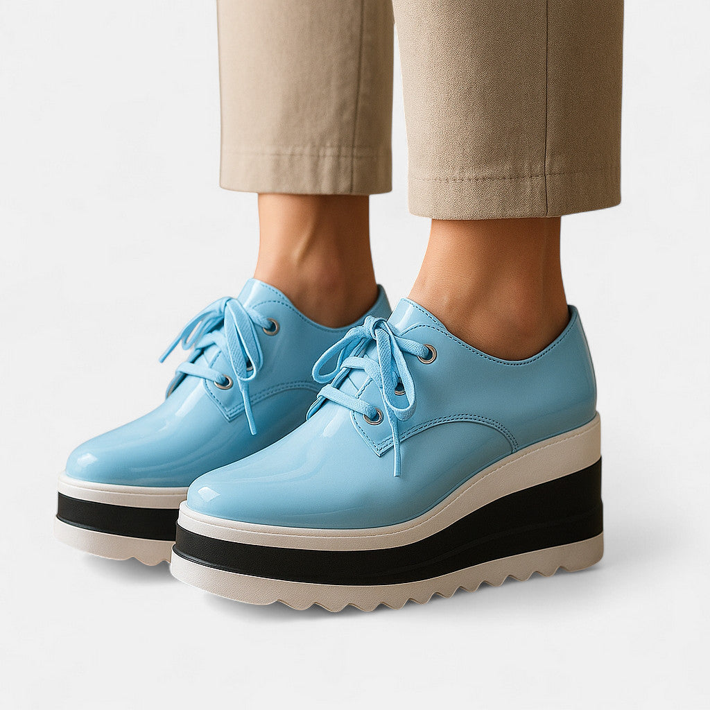 Chiara | Platform Square Toe Heels — view 13