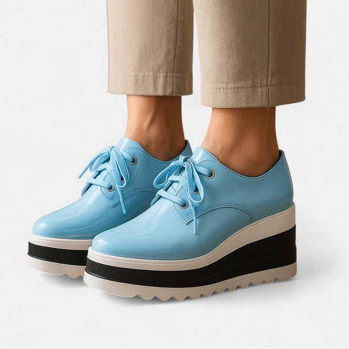 Chiara | Platform Square Toe Heels — view 13