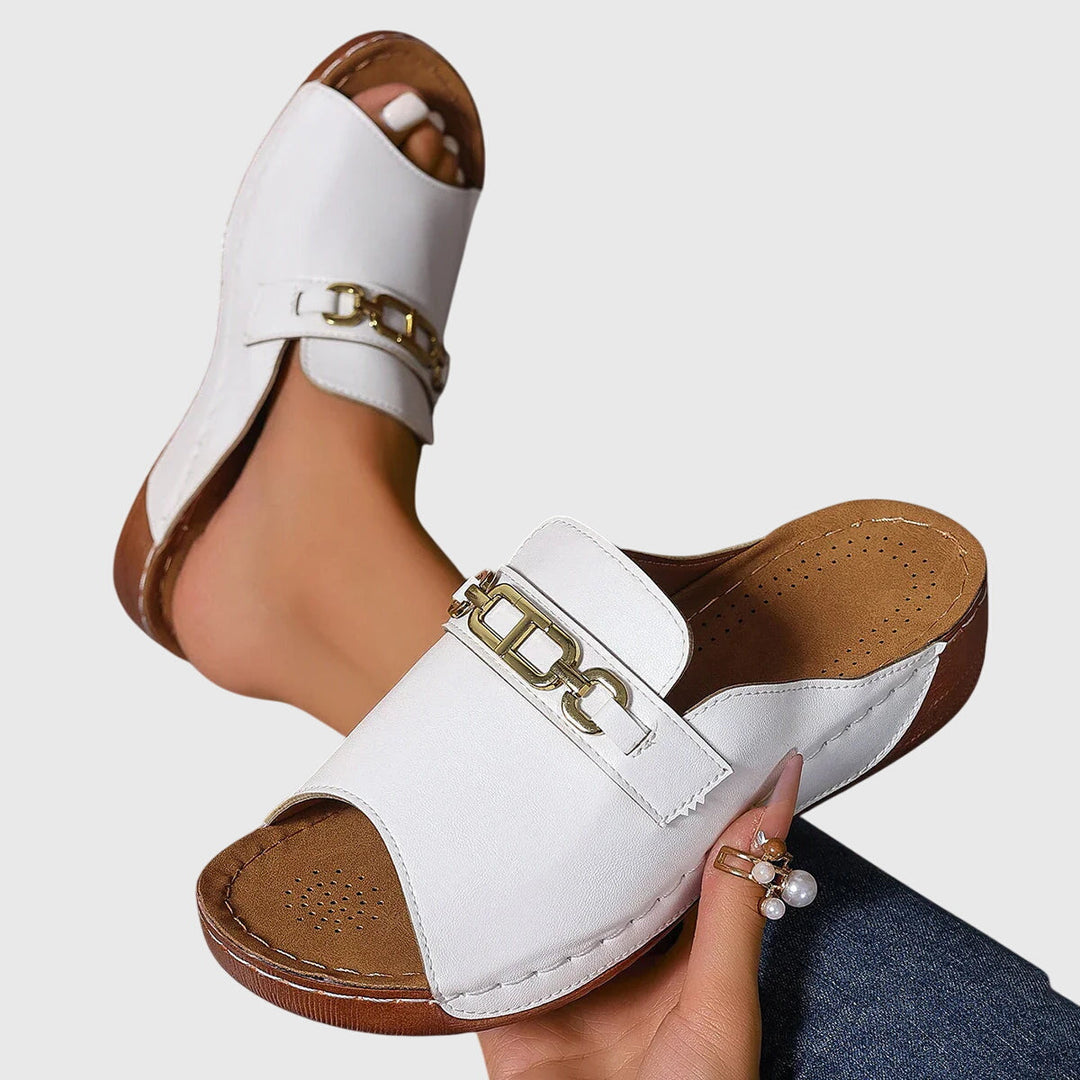 Kimberly | Nude Classic Comfort Sandals — view 2