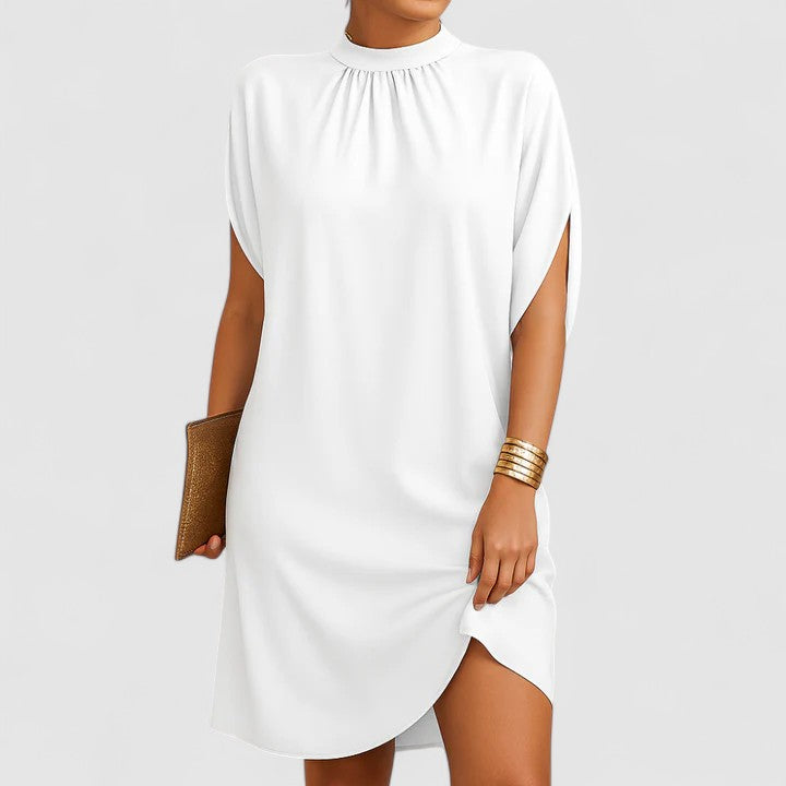 Larissa | Light Blue Classic Summer Dress — view 2