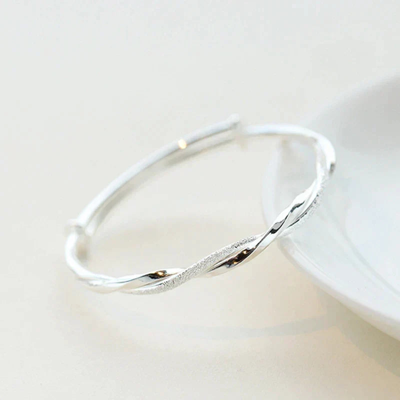 Rosalind | Braided Silver-Tone Bracelet — view 3