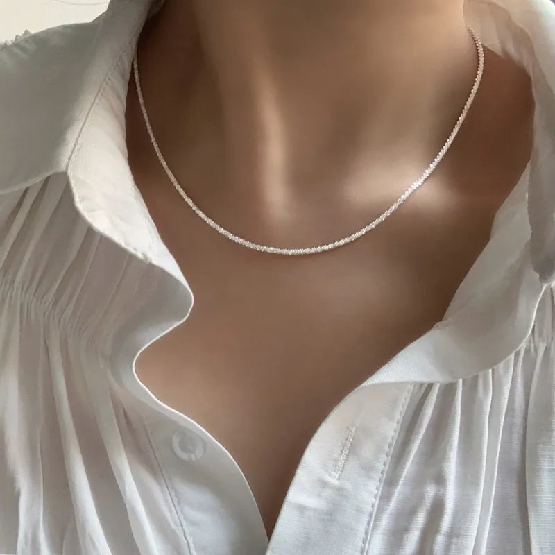 Camille | Elegance Clavicle Necklace — view 3
