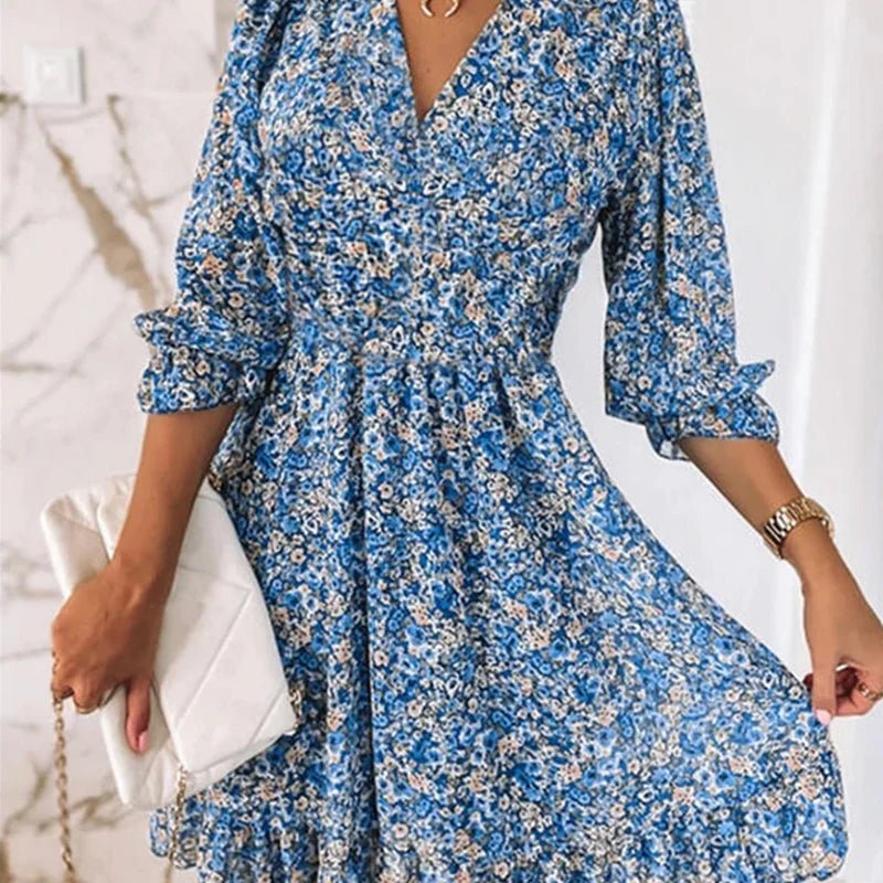 Thessaly | Elegant Floral Maxi Dress