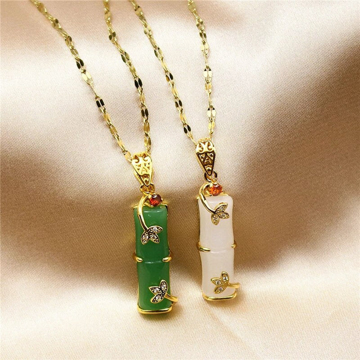 Fleur | Jade Amulet Necklace — view 4