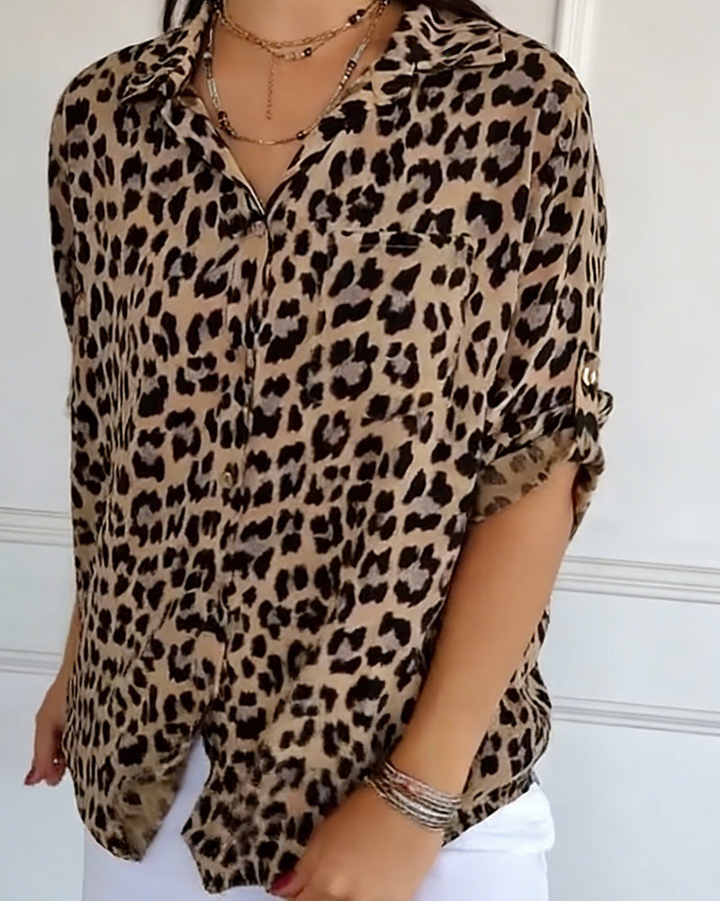 Susan | Leopard Print Blouse — view 2