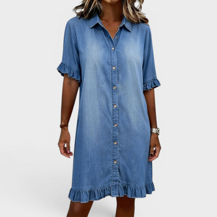 Camille | Elegant Denim Dress