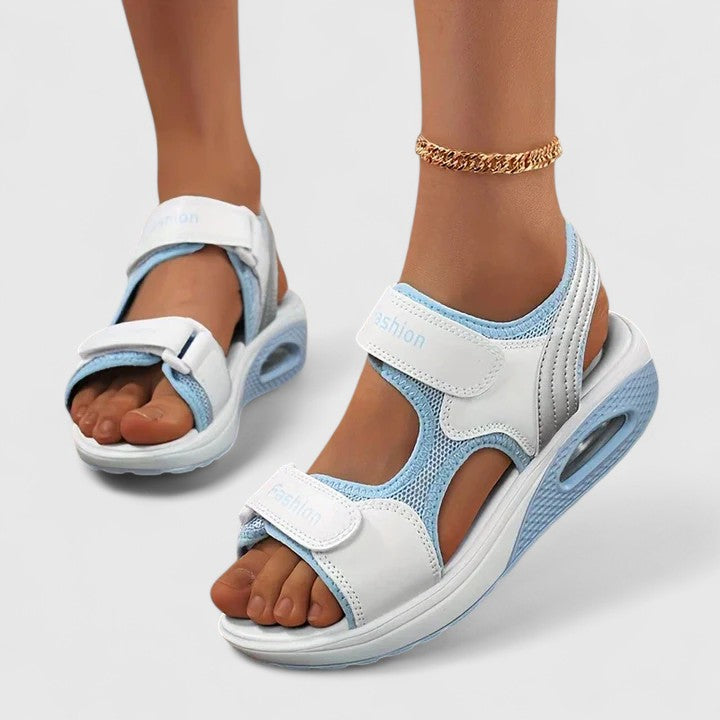 Rhea | Brown Low Comfort Sandals — view 2