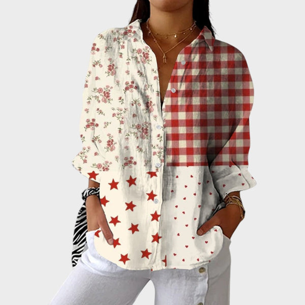Rosemary | Classic Printed Blouse