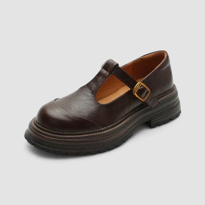 Lyxandra | Brown Mary Jane Mary Janes — view 2