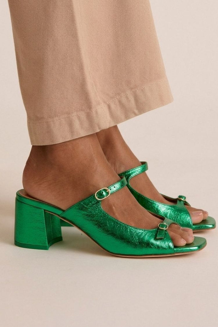 Rita | Block Heel Ankle Strap Heels — view 8