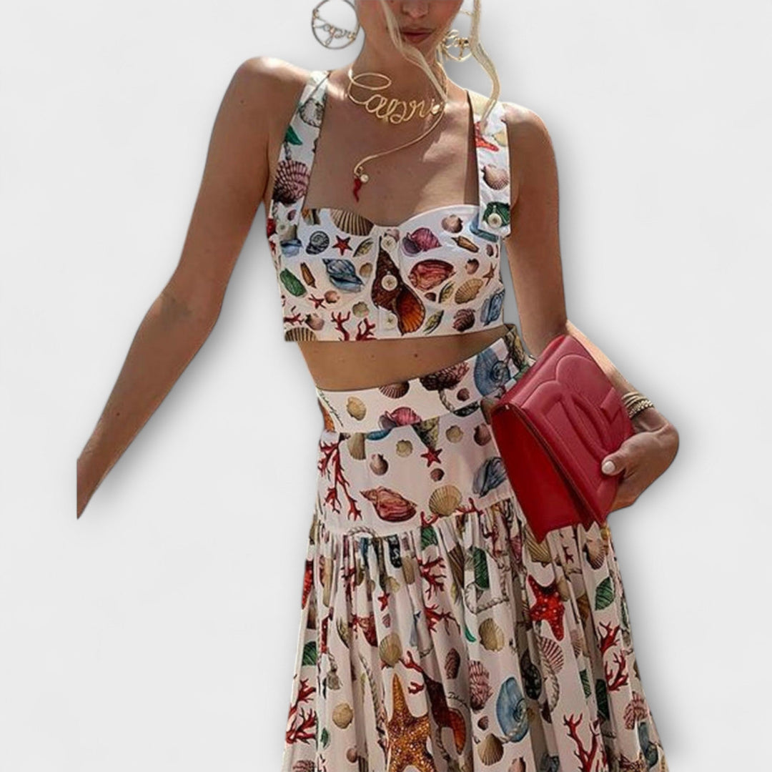 Heather | Stylish Two-Piece Skirt Set