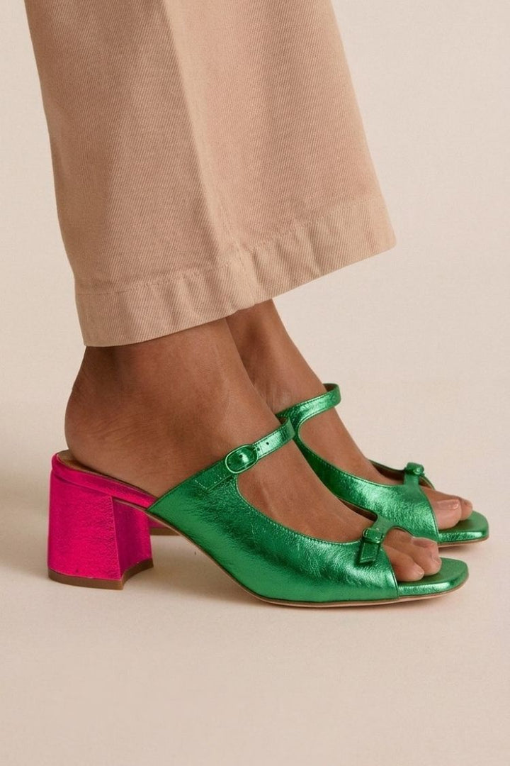 Rita | Block Heel Ankle Strap Heels — view 9