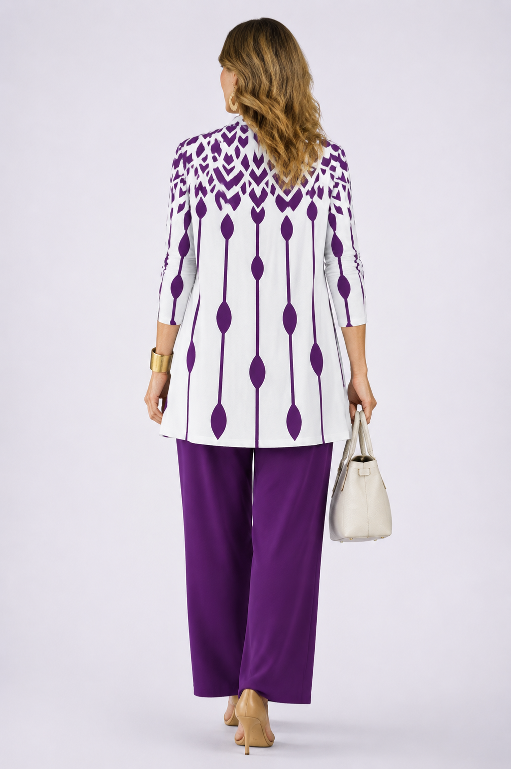Elaine | Ivory Trouser Set — view 2