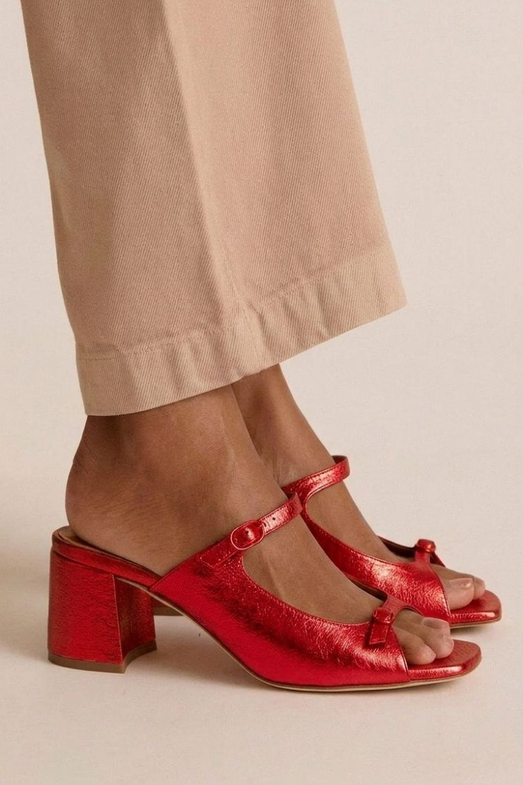 Rita | Block Heel Ankle Strap Heels — view 3