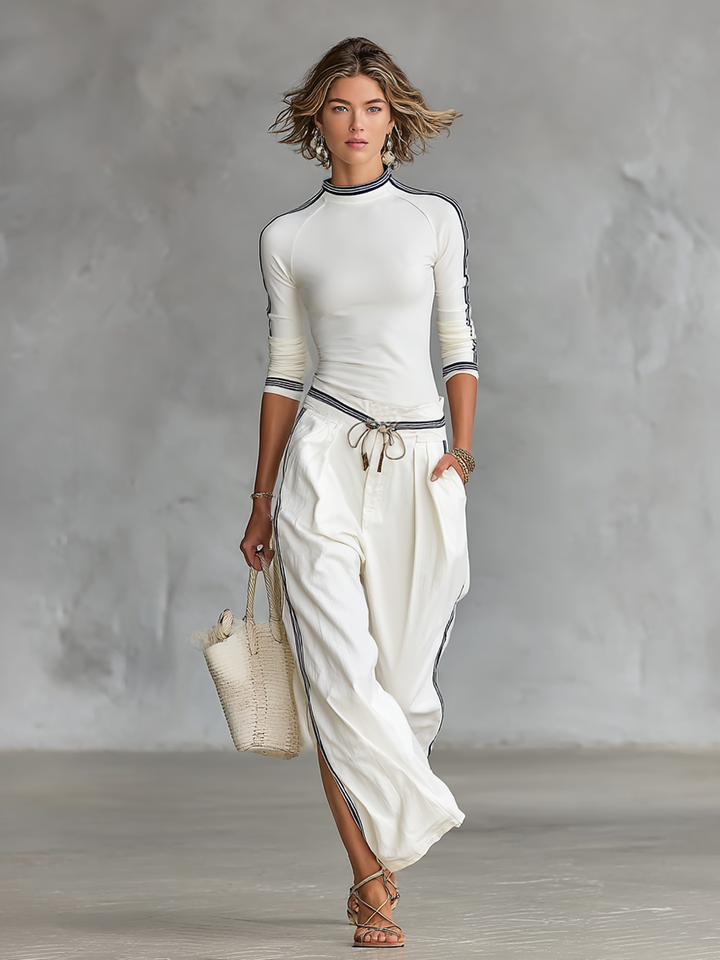 Mia | Sporty Tee Pants Set — view 6