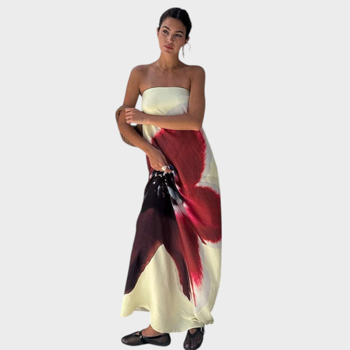 Flower | Backless Dress with Adjustable Buckle
