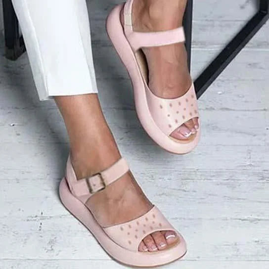 Hera | Green Platform Mary Jane Shoes — view 6