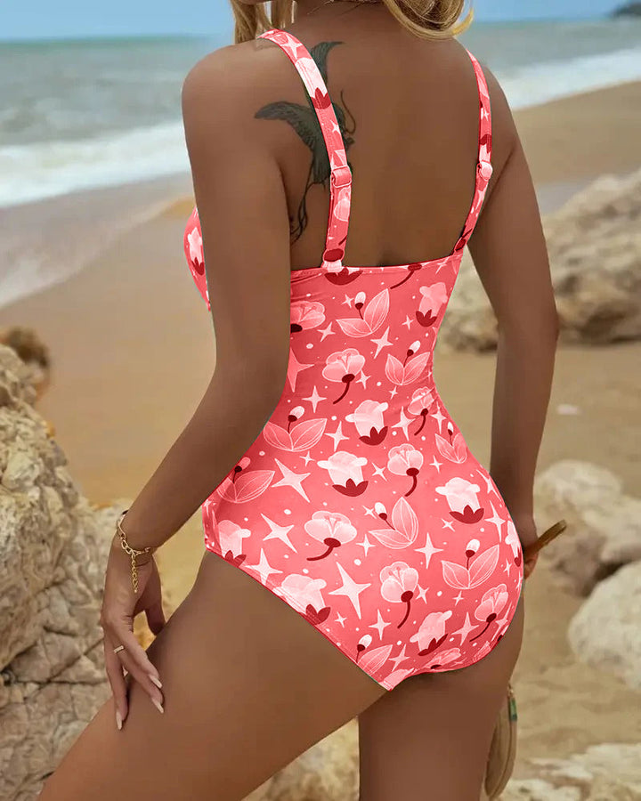 Clara | One Piece Printed Tankini — view 11
