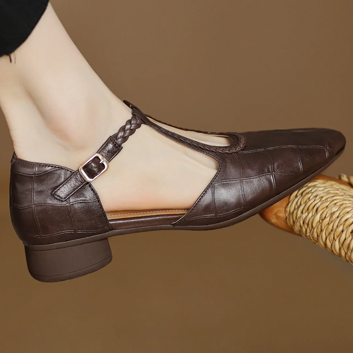 Vivienne | Brown Mary Janes — view 3