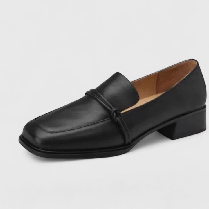 Dixie | Square Toe Low Heel Loafers