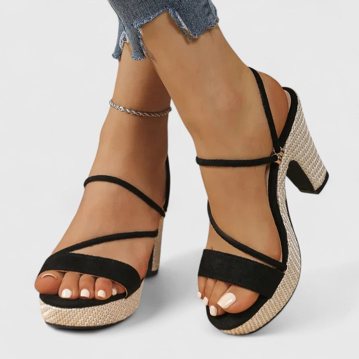 Abby | Cushioned High Heel Sandals — view 4