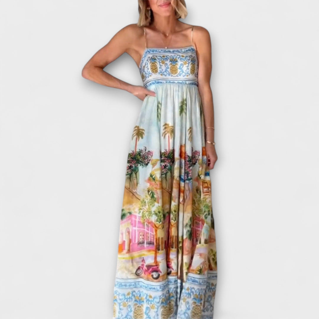 Lumen | Multicolored Maxi Dress Aracati